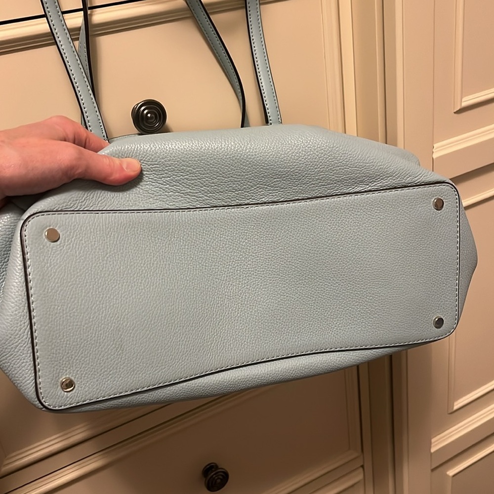 Kate Spade Light Blue Leather Tote Bag - Picture 8 of 9